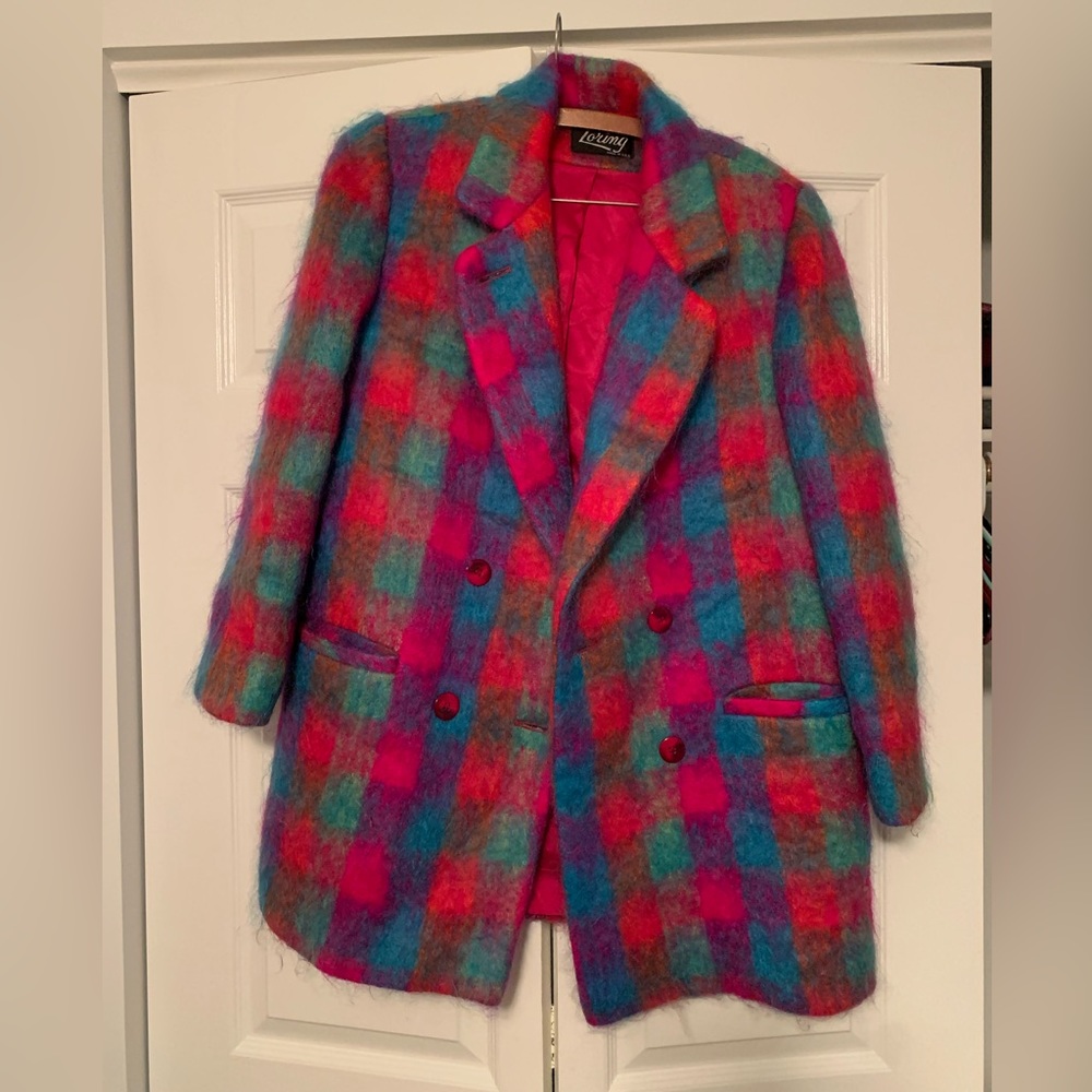 Vintage Loring Pink Patterned Jacket